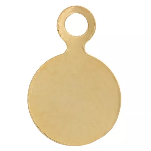 Pastillas para pegar 6 mm dorado con oro fino x10