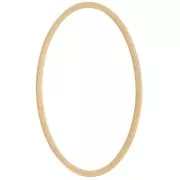 Anilla para montaje y tejido ovalado 26x16 mm - Dorado x1