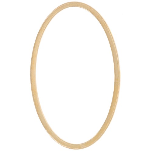 Anilla para montaje y tejido ovalado 26x16 mm - Dorado x1