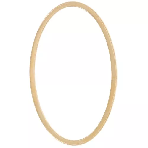 Anilla para montaje y tejido ovalado 26x16 mm - Dorado x1
