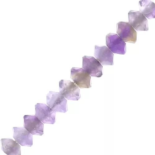 Cuentas arandelas facetadas piedra gema 3x2 mm - Amethyste x20