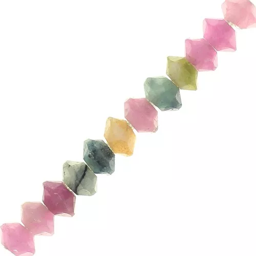 Cuentas arandelas facetadas piedra gema 3x2 mm - Tourmaline x20