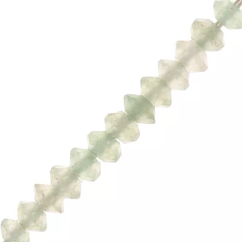 Cuentas arandelas facetadas piedra gema 3x2 mm - Aventurine x20