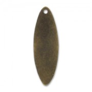 Dijes ovalados lisos 20 mm bronce x5|raw }}