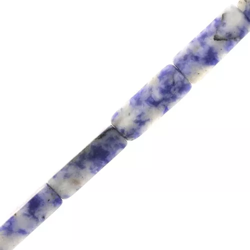 Cuentas tubos de piedra gema 13x4 mm - Sodalite x40cm