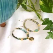 Cuentas tubos de piedra gema 13x4 mm - Sodalite x40cm