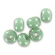 Cuentas de Rocalla Preciosa 6/0, 4 mm - Luster Mint, 20 g