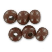 Cuentas de Rocalla Preciosa 6/0, 4 mm - Luster Chocolate, 20 g