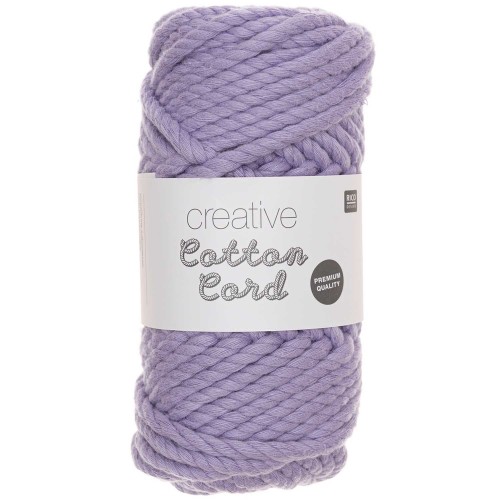 Bobina cuerda algodón para macramé 6mm - Creative Cotton Cord Lilas x 25m