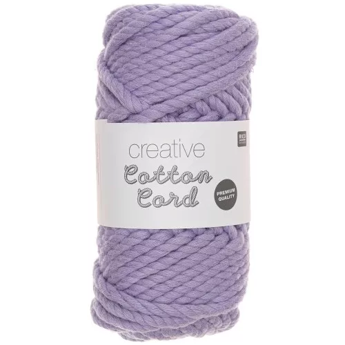 Bobina cuerda algodón para macramé 6mm - Creative Cotton Cord Lilas x 25m