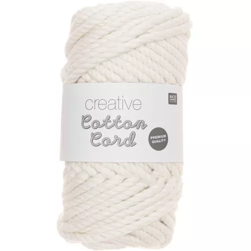 Bobina cuerda algodón para macramé 5mm - Creative Cotton Cord Crème x 25m