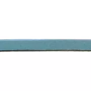 Lacet cuir 5x2 mm Turquoise x30cm