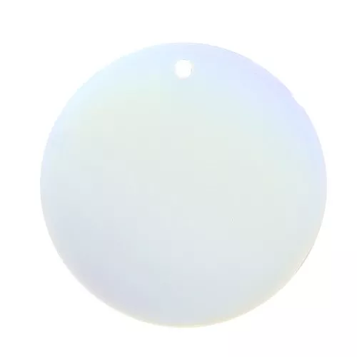 Colgante redondo plano 25 mm en imitation pierre gemme - Opalite x1