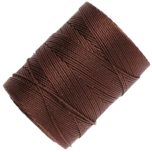 Hilo C-LON Fine Weight Bead Cord de 0,4 mm - Marrón x 124 m