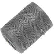 Hilo C-LON Fine Weight Bead Cord de 0,4 mm - Color gris plomizo, 124 m