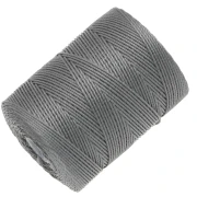 Hilo C-LON Fine Weight Bead Cord de 0,4 mm - Color gris plomizo, 124 m
