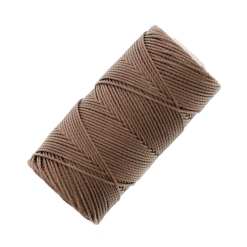 Fil C-LON Fine Weight Bead Cord 0.4 mm - Medium brown x45m