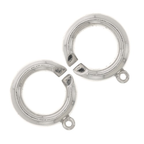 Cierre 37 mm - Chapado rodio x1