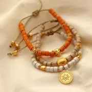 Dije redondo 18x15 mm - estampado sol - Chapado Plateado envejecido