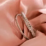 Aros efecto limado 50 mm - Rodiado x2