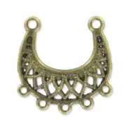 Separador motivo rombos 26 mm bronce x1