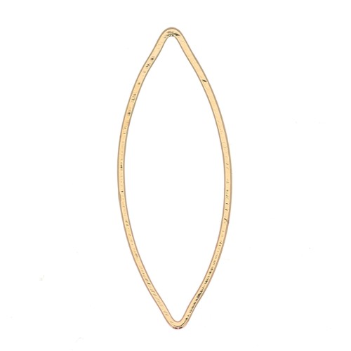 Anilla de montaje y tejido 19x7 mm - Chapado de Oro 3 micras