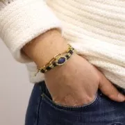 Bobina de hilo encerado Linhasita para micro macramé 1,2 mm - Cobre x164m