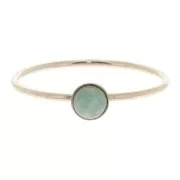 Anillo fino engaste para cabuchón 4 mm de Gold filled Talla 49 x1