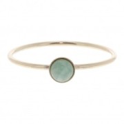 Anillo fino engaste para cabuchón 4 mm de Gold filled Talla 56 x1