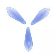 Dagas de vidrio 5x16 mm Light Sapphire Opal x50