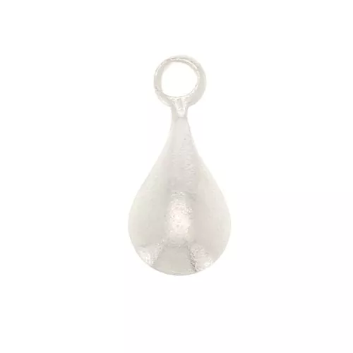 Mini breloques gouttes 6.5x3 mm - Argenté x10