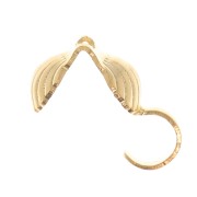 Tapa nudos conchas 5 mm - Dorado con oro fino x6|raw }}