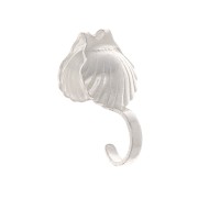 Tapanudos conchas 5 mm -Plateado x6