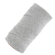 Bobina de hilo metáli encerado Linhasita para macramé 1.4 mm Argenté (Prata) x130m