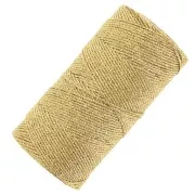 Bobina hilo metálizado encerado Linhasita para macramé 1.4 mm Dorado (Ouro)x130m