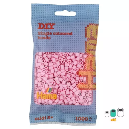 Cuentas Hama Beads MIDI 5 mm Rose tendre (n°95) x1000
