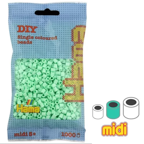 Cuentas Hama Beads MIDI 5 mm Menthe pastel (n°98) x1000