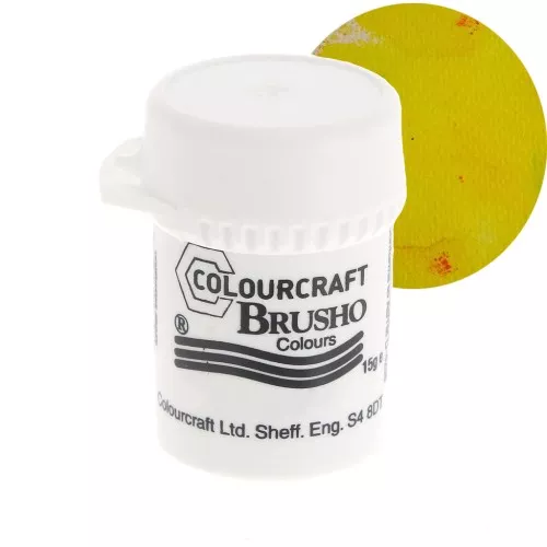 Pigmento de polvo acuarela Brusho Colours - Lemon x15 g