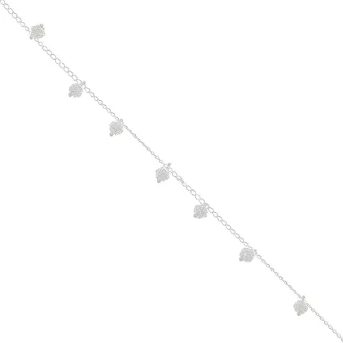 Cadena de fantasía 7.4 mm Plateado x50cm