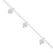 Cadena de fantasía 7.4 mm Plateado x50cm