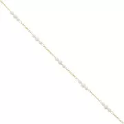 Cadena de fantasía 4 mm Dorado x50cm