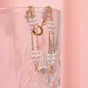 Cadena de fantasía 4 mm Dorado x50cm