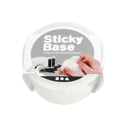 Arcilla autoendurecente transparente Sticky Base x200g