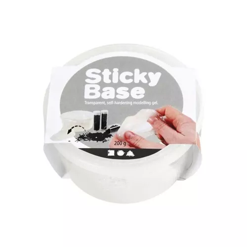Arcilla autoendurecente transparente Sticky Base x200g