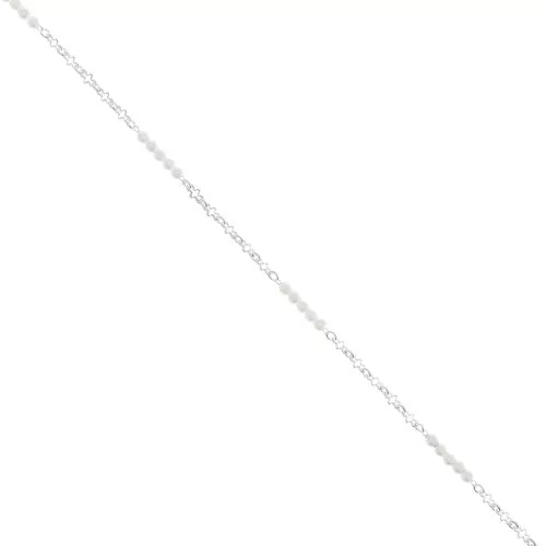 Cadena de fantasía 3 mm Plateado x50cm