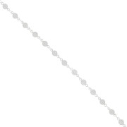 Cadena de fantasía 4.5 mm 3 mm Plateado x50cm