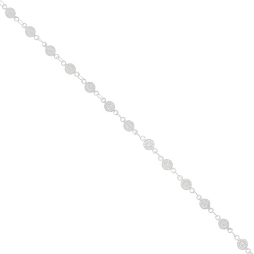 Cadena de fantasía 4.5 mm 3 mm Plateado x50cm