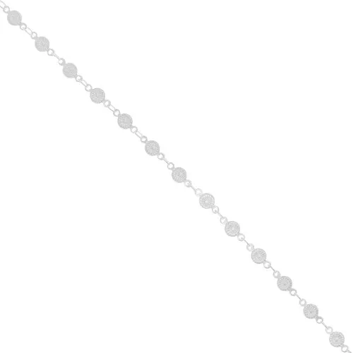 Cadena de fantasía 4.5 mm 3 mm Plateado x50cm