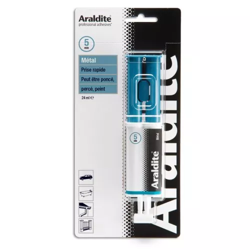 Pegamento Araldite Métal - bi-componente - Pegamento rápido x24ml