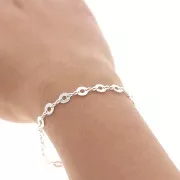 Cadena de fantasía 6.1 mm - Plateado x50cm